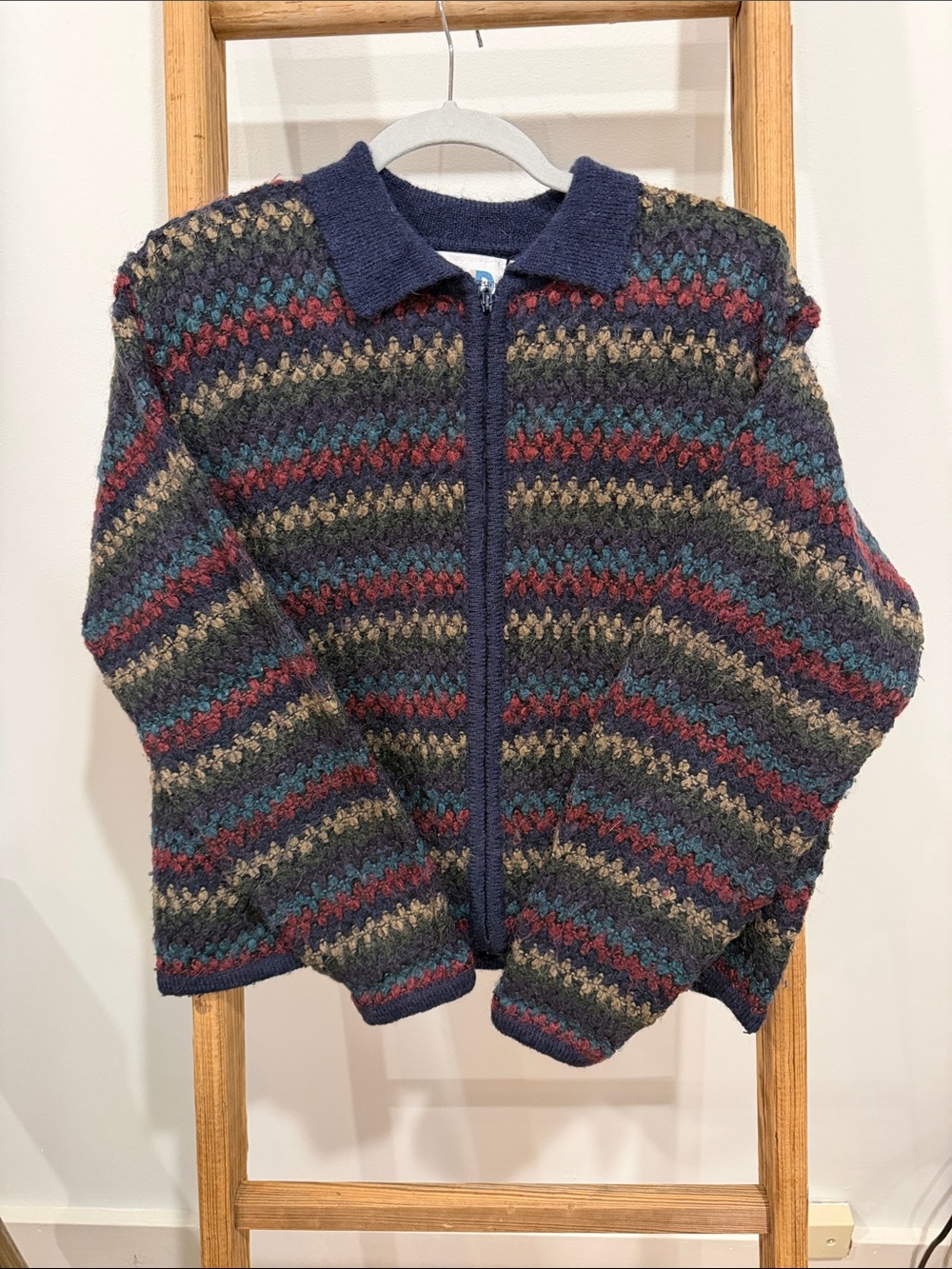 Vintage Paul Harris Designs Zip Up Sweater